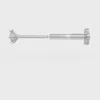 Cervin Blanc Women's White Gold Solitaire Diamond Nose Stud Pin Vs Piercing In White