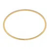 Cervin Blanc Women's Yellow Gold Diamond Slip On Bangle