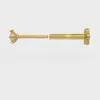 Cervin Blanc Women's Yellow Gold Solitaire Diamond Nose Stud Pin Vs Piercing In Yellow
