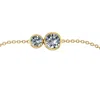 Cervin Blanc Women's Yellow Gold You & I Diamond Bracelet - Classic In Gold