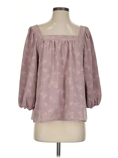 Pre-owned Ces Femme 3/4 Sleeve Blouse In Pink