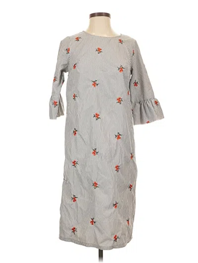 Pre-owned Ces Femme Casual Dress In Gray