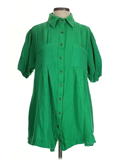 Pre-owned Ces Femme Casual Dress In Green