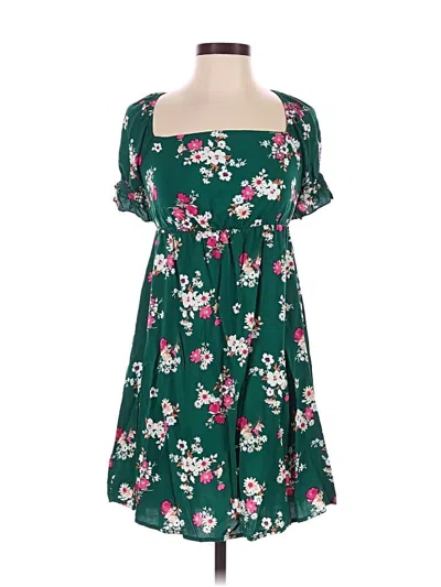 Pre-owned Ces Femme Casual Dress In Green
