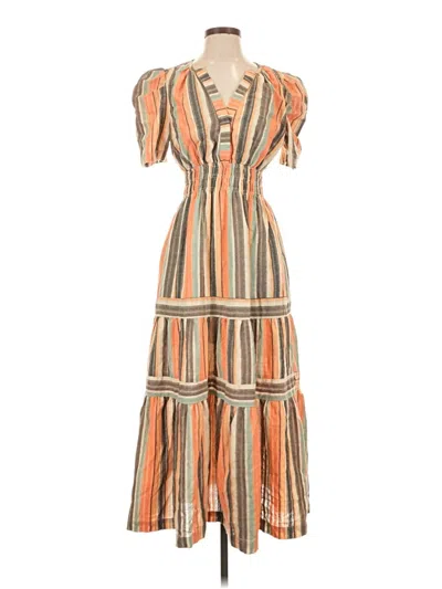 Pre-owned Ces Femme Casual Dress In Orange