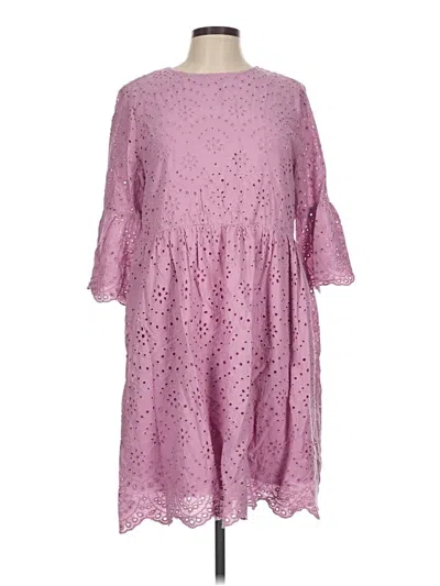 Pre-owned Ces Femme Casual Dress In Pink