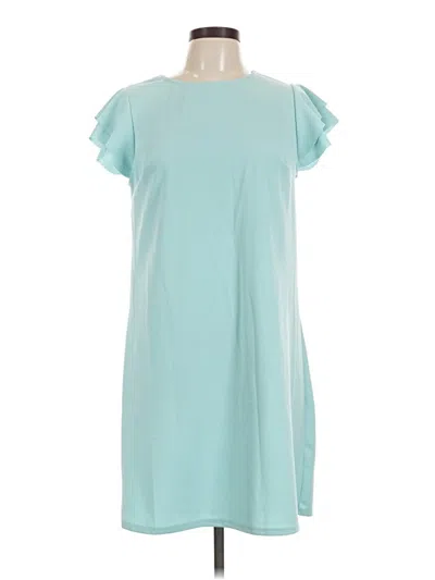 Pre-owned Ces Femme Casual Dress In Teal