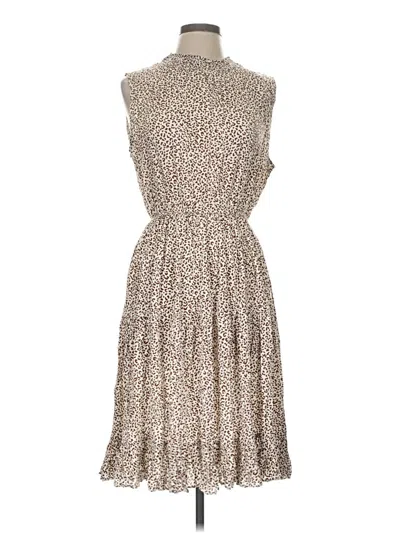 Pre-owned Ces Femme Cocktail Dress In Tan