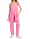 Ces Femme Day In The Life Jumpsuit In Bubblegum In Pink