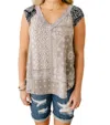 Ces Femme In Your Dreams Top In Grey In Beige