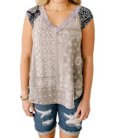 Ces Femme In Your Dreams Top In Grey In Beige