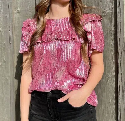 Ces Femme Life's A Party Top In Pink