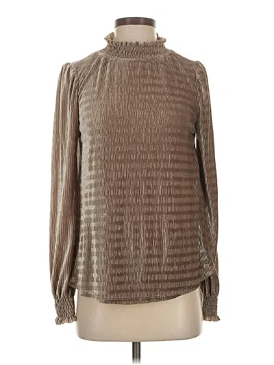 Pre-owned Ces Femme Long Sleeve Blouse In Brown