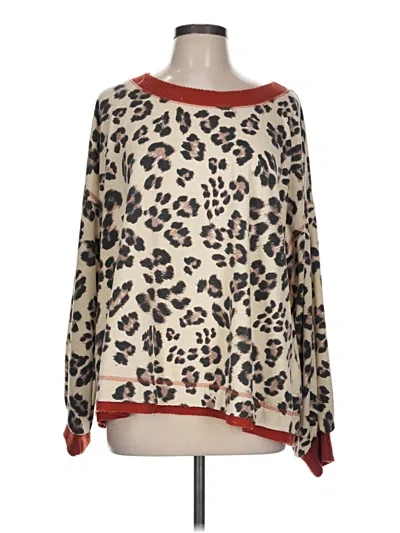 Pre-owned Ces Femme Long Sleeve Blouse In Brown