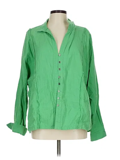 Pre-owned Ces Femme Long Sleeve Blouse In Green
