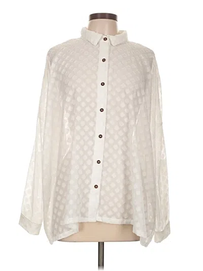 Pre-owned Ces Femme Long Sleeve Blouse In Ivory