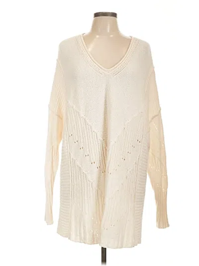 Pre-owned Ces Femme Pullover Sweater In White