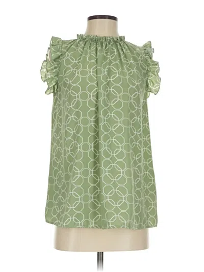 Pre-owned Ces Femme Sleeveless Blouse In Green