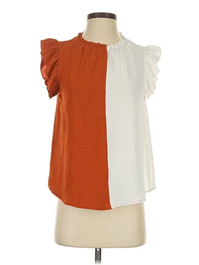Pre-owned Ces Femme Sleeveless Blouse In Orange