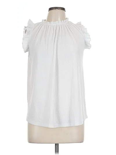 Pre-owned Ces Femme Sleeveless Blouse In White