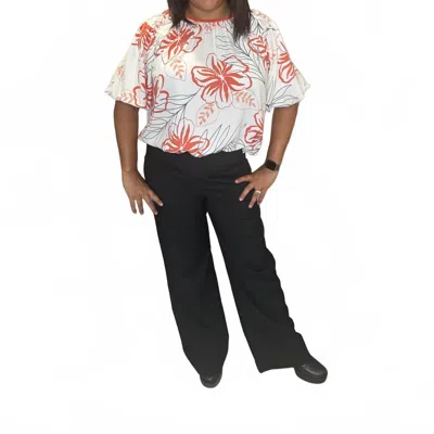 Ces Femme Twill Full Length Trousers In Black