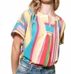 Ces Femme Wildflower Short Sleeve Tunic In Multi In Multi