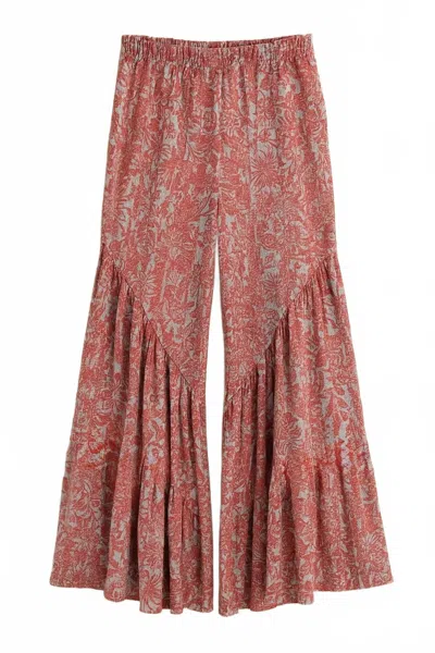 Ces Femme Women's Vila Pants In Burgundy In Red