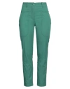 Cesar Casier Woman Pants Emerald Green Size M Cotton