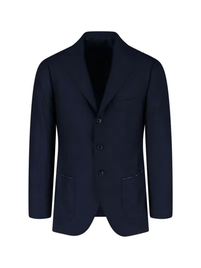 Cesare Attolini 100% Cashmere Jacket For Men In Blue