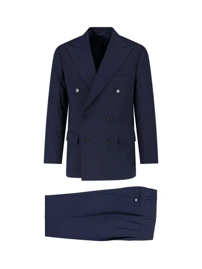 Cesare Attolini 100% Virgin Wool Dress For Men In Blue