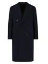 Cesare Attolini Double-breasted Coat In Black