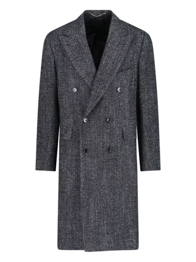 CESARE ATTOLINI DOUBLE-BREASTED COAT