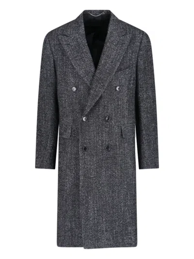 Cesare Attolini Double-breasted Coat – Grey