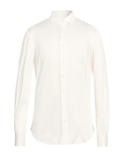 Cesare Attolini Man Shirt White Size 16 ½ Cotton