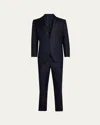 Cesare Attolini Men's 150s Wool Grosgrain Tuxedo In Blue