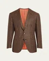 Cesare Attolini Men's 3-ply Cashmere Sport Coat In O22-orange