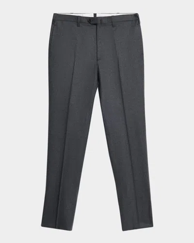 Cesare Attolini Men & Apos;s Wool Slim-fit Trousers In Gray