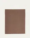 Cesare Attolini Men's Cashmere Tonal Check Scarf In Brown