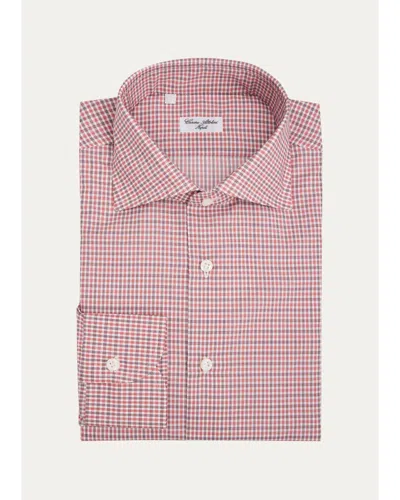 Cesare Attolini Men's Checked Cotton Dress Shirt In Multi