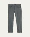 Cesare Attolini Men's Cotton And Cashmere Slim Five-pocket Pants In Gray