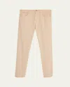 Cesare Attolini Men's Cotton And Cashmere Slim Five-pocket Pants In Nude