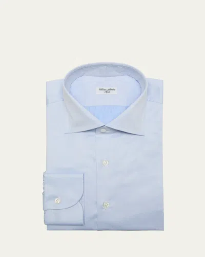 Cesare Attolini Men's Cotton Dress Shirt In Ltblue