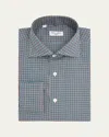 Cesare Attolini Men's Cotton Petite-plaid Sport Shirt In Multi