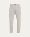 Cesare Attolini Men's Cotton-stretch Slim 5-pocket Pants In Grey