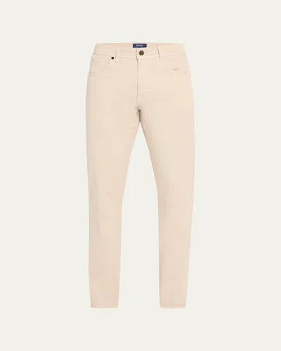 Cesare Attolini Men's Cotton-stretch Slim 5-pocket Pants In N11-beige