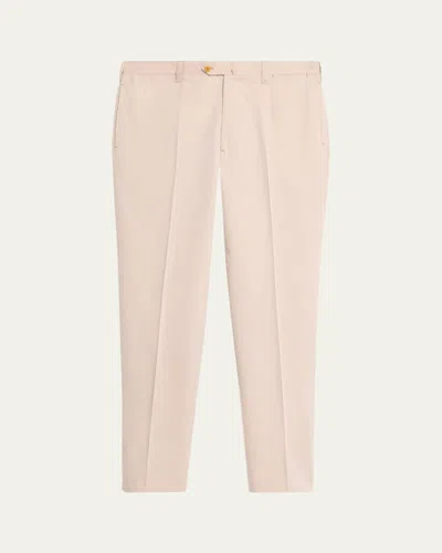 Cesare Attolini Men's Cotton-wool Twill Pants In Neutral