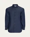 Cesare Attolini Men's Denim Sport Shirt In B21-denim