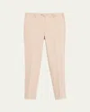 Cesare Attolini Men's Flat-front Twill Trousers In Tan