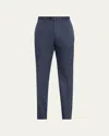 Cesare Attolini Men's Luxe Twill Flat-front Trousers In Navy