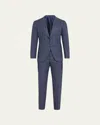 Cesare Attolini Men's Wool-blend Plaid Suit In Navy